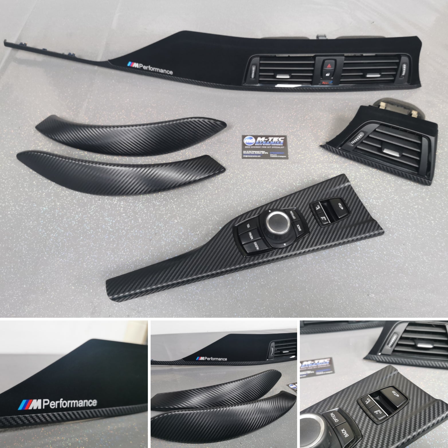 BMW F33 CONVERTIBLE PERFORANCE STYLE INTERIOR TRIM SET - 3D CARBON