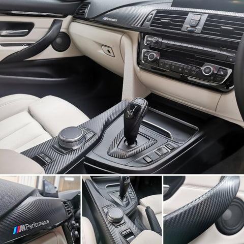 WRAPPING SERVICE - BMW F30 F32 INTERIOR TRIM SET - 3D CARBON