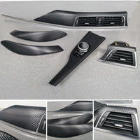 BMW F32 COUPE LCI INTERIOR TRIM SET - 3D CARBON / SILVER ACCENT