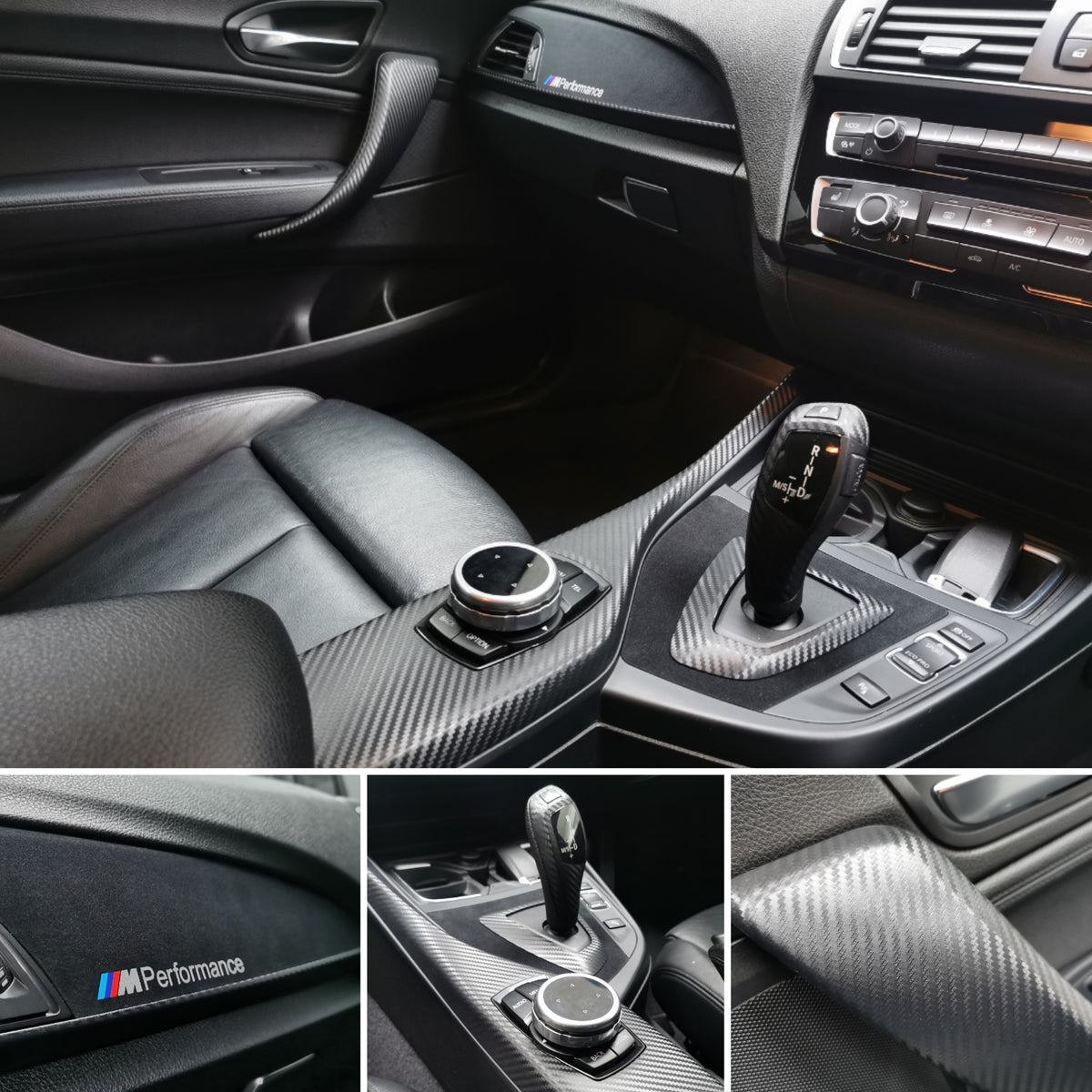 WRAPPING SERVICE - BMW F20 F21 F22 F23 PERFORMANCE STYLE INTERIOR TRIM SET - 3D CARBON / ALCANTARA