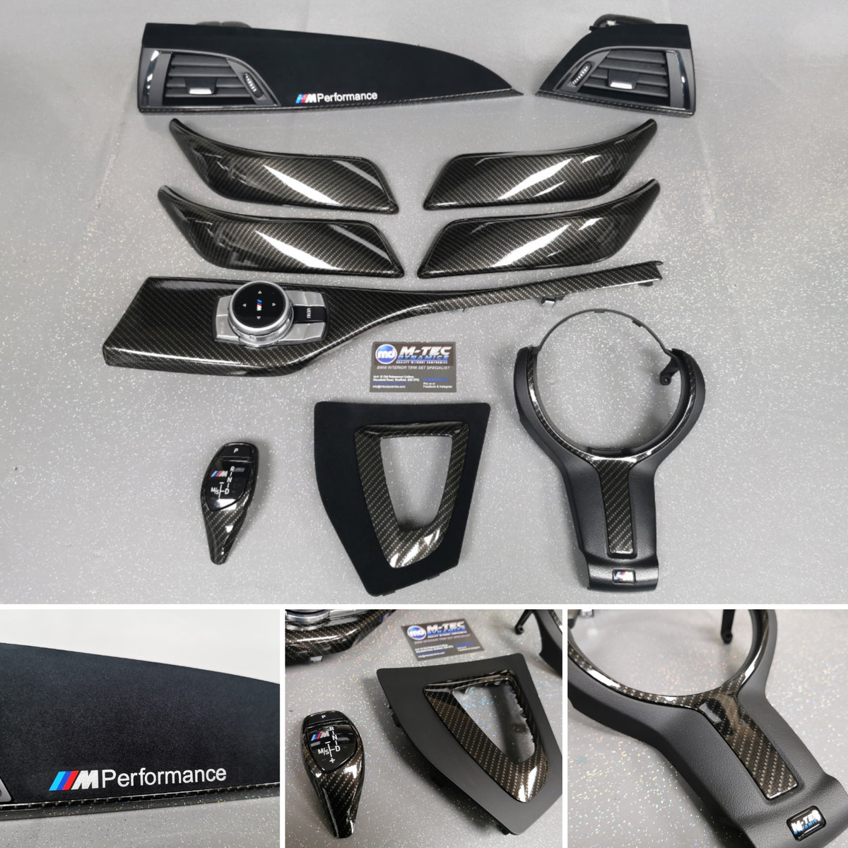WRAPPING SERVICE - BMW F2X INTERIOR TRIM SET - PERFORMANCE STYE / HIGH GLOSS CARBON (MTD-HG) - F20 F21 F22 F23