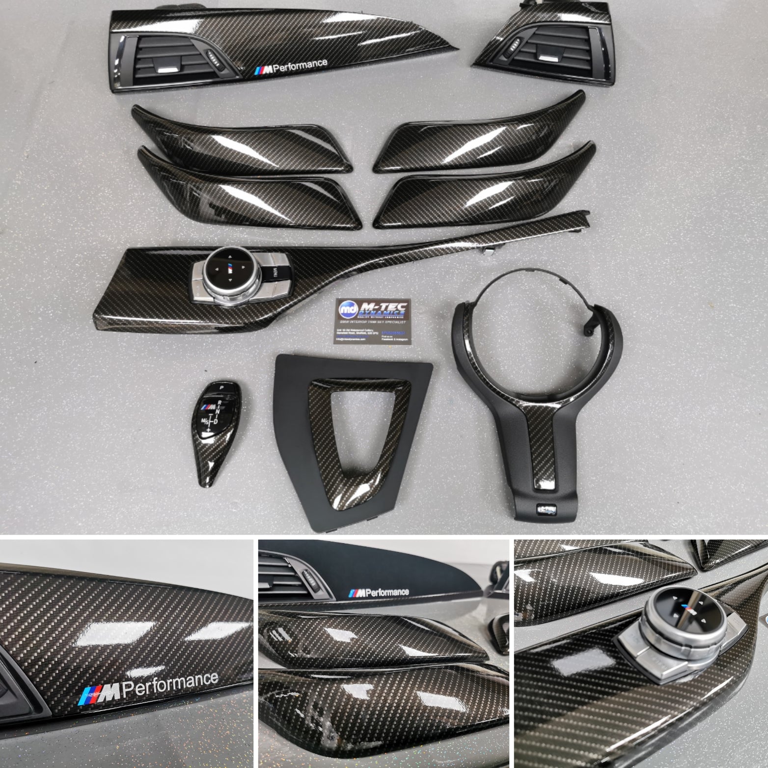 WRAPPING SERVICE - BMW F2X INTERIOR TRIM SET - HIGH GLOSS CARBON (MTD-HG) - F20 F21 F22 F23
