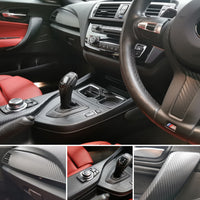WRAPPING SERVICE - BMW F2X TRIM SET 3D CARBON / GLOSS BLACK ACCENT