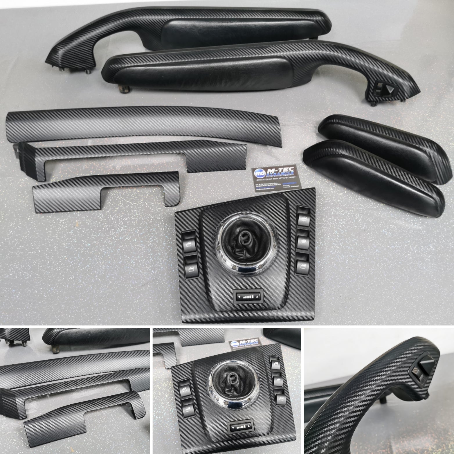 BMW E46 M3 SMG AUTO CONVERTIBLE BLACK 3D CARBON INTERIOR TRIM SET