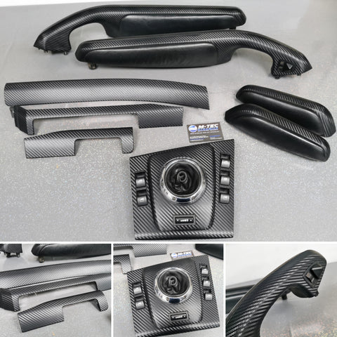 BMW E46 M3 SMG AUTO CONVERTIBLE BLACK 3D CARBON INTERIOR TRIM SET
