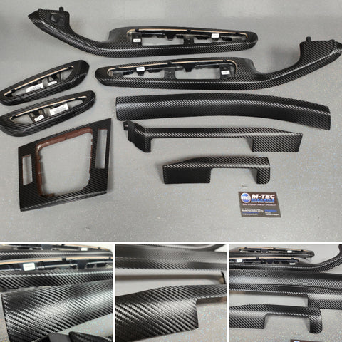 BMW E46 CONVERTIBLE - DEEP TEXTURED GLOSSY CARBON INTERIOR TRIM SET (MTD-TEX)