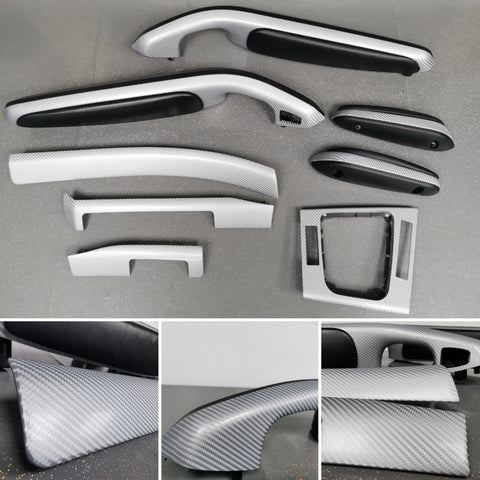 BMW E46 CONVERTIBLE 4D SILVER CARBON INTERIOR TRIM SET