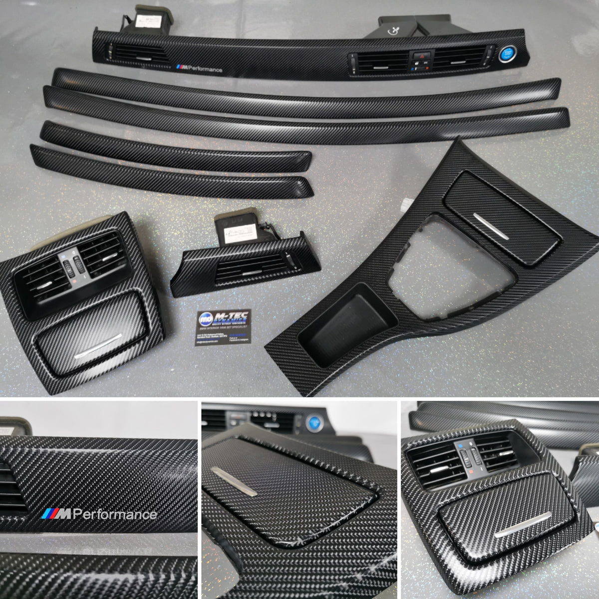 BMW E92 COUPE INTERIOR TRIM SET - BLACK 4D CARBON