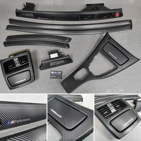 BMW E92 CIC LCI BLACK 3D CARBON INTERIOR TRIM SET