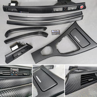 BMW E90 E91  INTERIOR TRIM SET - BLACK 3D CARBON - CCC I-DRIVE