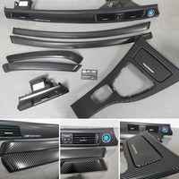 BMW E90 E91  INTERIOR TRIM SET - BLACK 4D CARBON - CIC LCI I-DRIVE