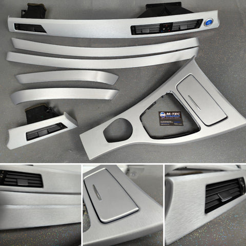 BMW E90 / E91 SILVER BRUSHED ALUMINIUM INTERIOR TRIM SET (CCC)
