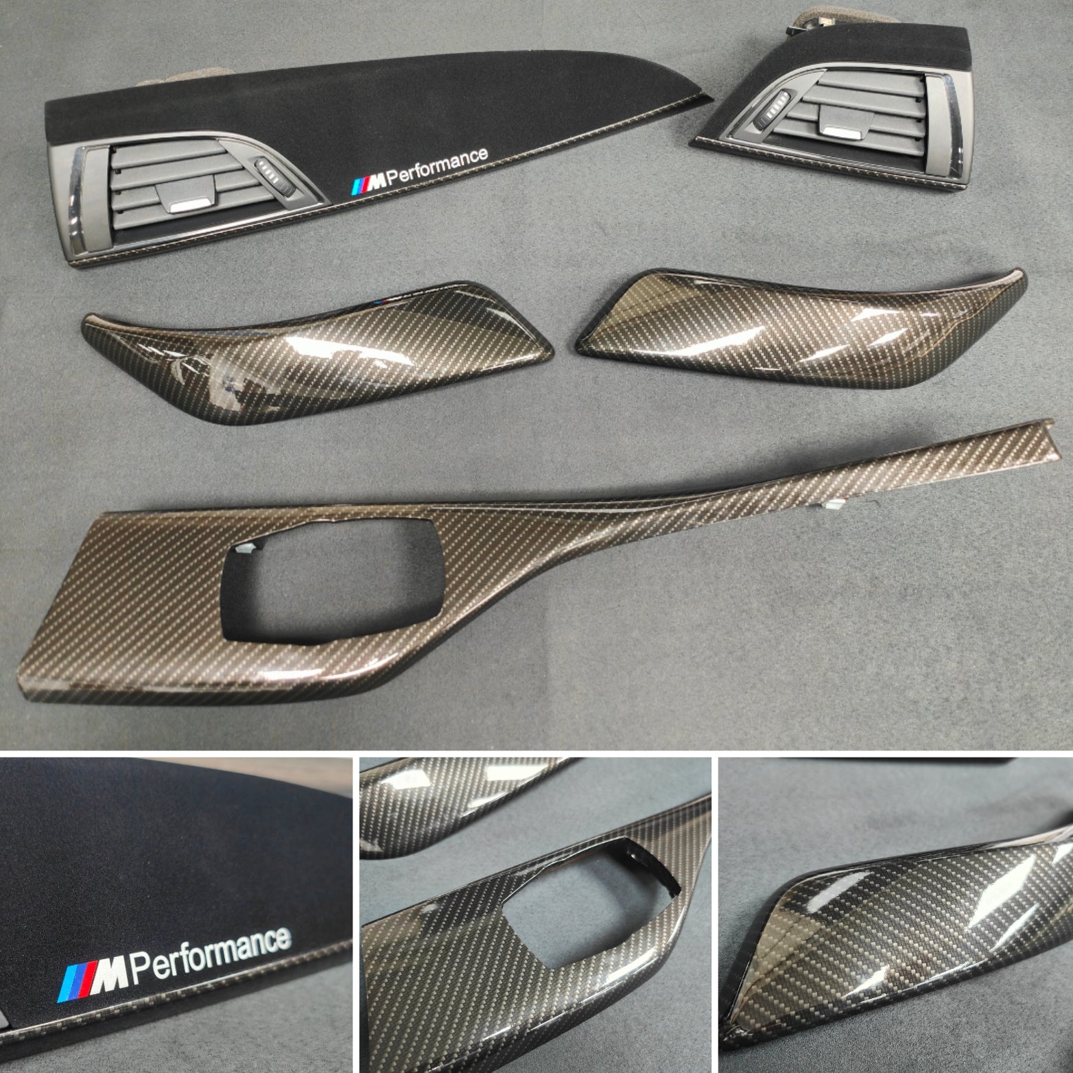 BMW F21 F22 INTERIOR TRIM SET - PERFORMANCE STYLE / HIGH GLOSS CARBON / ALCANTARA (MTD-HG)