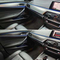 BMW G30 G31 INTERIOR TRIM SET WRAPPING SERVICE - TEXTURED BLACK CARBON