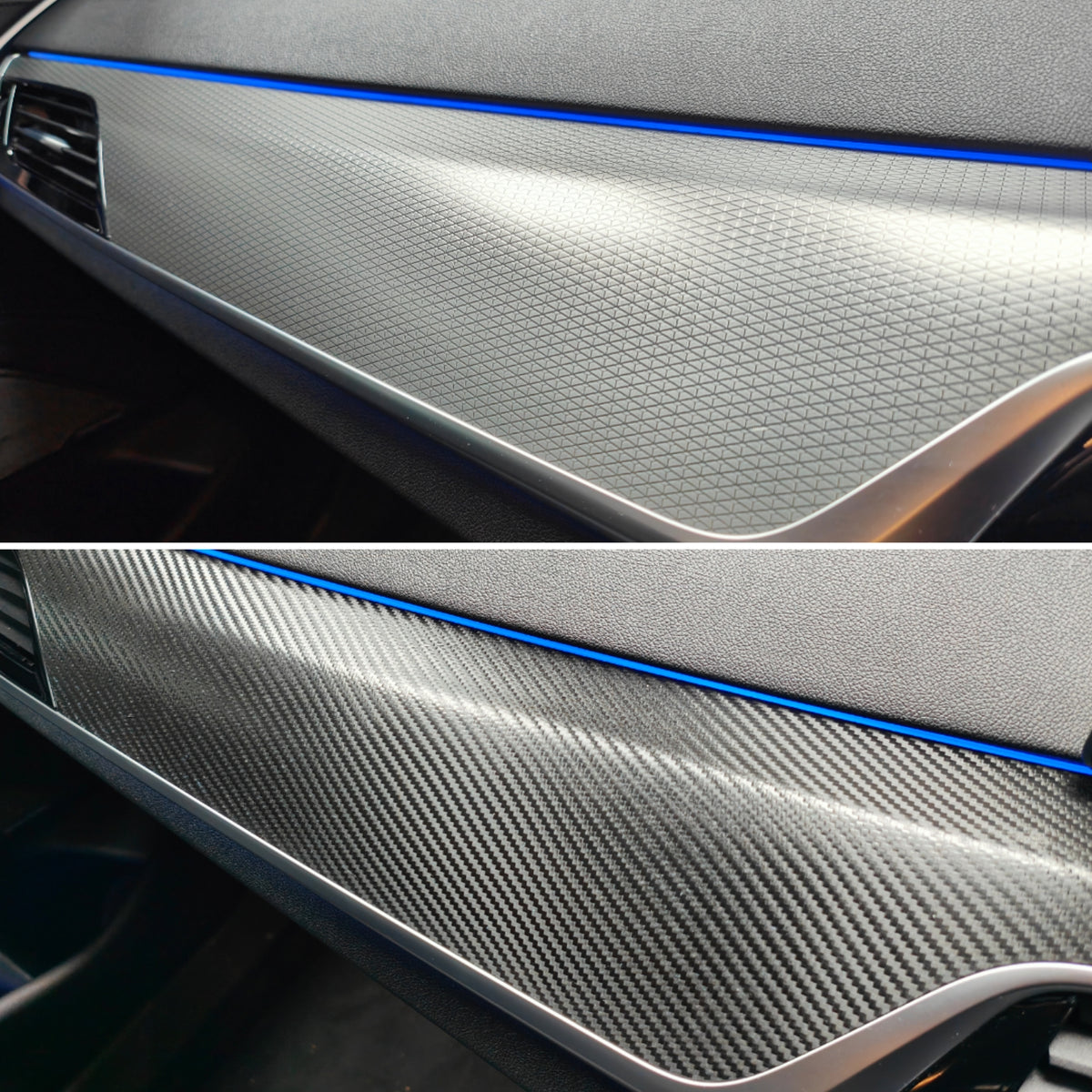 BMW G30 G31 INTERIOR TRIM SET WRAPPING SERVICE - TEXTURED BLACK CARBON