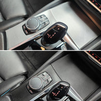 BMW G30 G31 INTERIOR TRIM SET WRAPPING SERVICE - TEXTURED BLACK CARBON