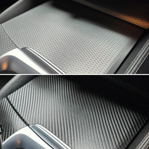 BMW G30 G31 INTERIOR TRIM SET WRAPPING SERVICE - TEXTURED BLACK CARBON