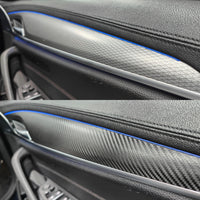 BMW G30 G31 INTERIOR TRIM SET WRAPPING SERVICE - TEXTURED BLACK CARBON