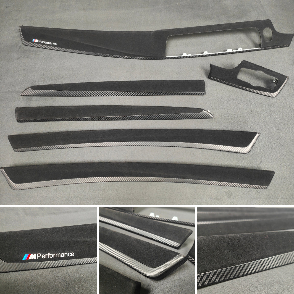 BMW F10 F11 M5 PERFORMANCE STYLE 3D BLACK CARBON INTERIOR TRIM SET
