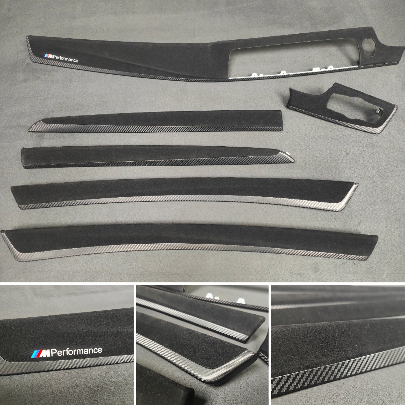 BMW F10 F11 M5 PERFORMANCE STYLE 3D BLACK CARBON INTERIOR TRIM SET