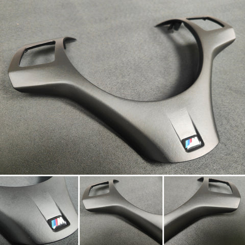 BMW E90 E92 E93 M3 - M-SPORT BLACK STEERING COVER TRIM - WRAPPING SERVICE