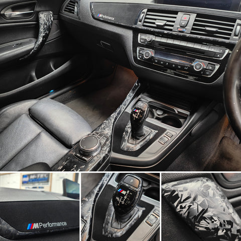BMW F20 F21 F22 F23 LCI-2 CUSTOM INTERIOR TRIM SET - FORGED CARBON - WRAPPING SERVICE