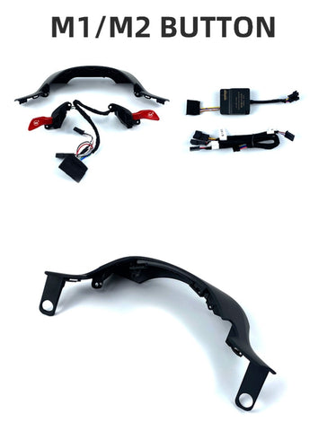 BMW G-SERIES RED M1/M2 MODE SWITCH STEERING WHEEL BUTTONS RETROFIT
