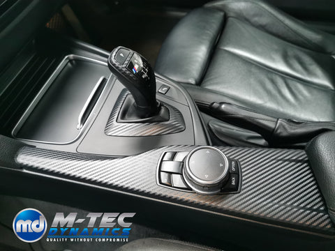 BMW F33 CONVERTIBLE INTERIOR TRIM SET - 3D CARBON / BLUE ACCENT