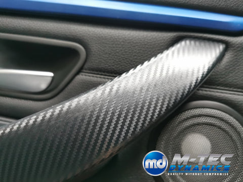 BMW F33 CONVERTIBLE INTERIOR TRIM SET - 3D CARBON / BLUE ACCENT