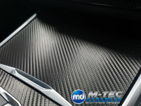 WRAPPING SERVICE - BMW G20 G21 INTERIOR TRIM SET - DEEP TEXTURED GLOSSY BLACK CARBON