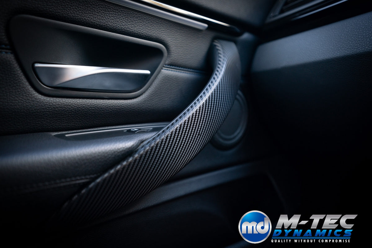 BMW F32 COUPE LCI INTERIOR TRIM SET - TEXTURED CARBON / GLOSS BLACK ACCENT
