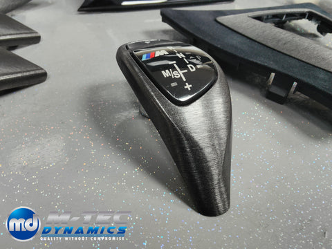 WRAPPING SERVICE - BMW F3X INTERIOR TRIM SET - BLACK BRUSHED ALUMINIUM / ALCANTARA - F30 F31 F32 F33 F36