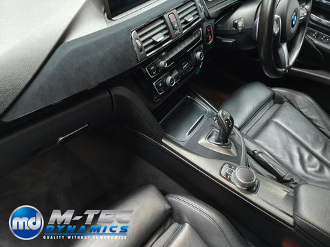 WRAPPING SERVICE - BMW F3X INTERIOR TRIM SET - BLACK BRUSHED ALUMINIUM / ALCANTARA - F30 F31 F32 F33 F36