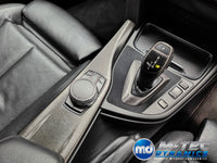 WRAPPING SERVICE - BMW F3X INTERIOR TRIM SET - BLACK BRUSHED ALUMINIUM / ALCANTARA - (F30 F31 F32 F33 F36)