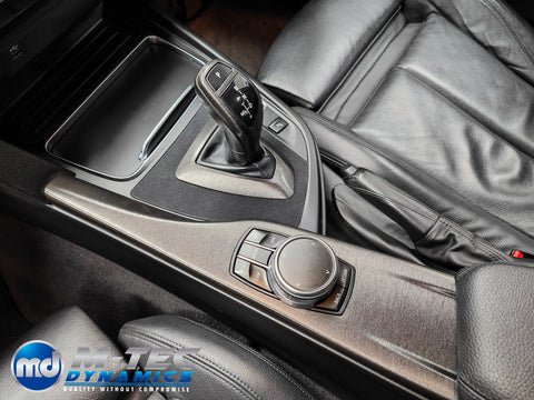 WRAPPING SERVICE - BMW F3X INTERIOR TRIM SET - BLACK BRUSHED ALUMINIUM / ALCANTARA - F30 F31 F32 F33 F36