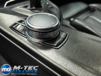WRAPPING SERVICE - BMW F3X INTERIOR TRIM SET - BLACK BRUSHED ALUMINIUM / ALCANTARA - (F30 F31 F32 F33 F36)