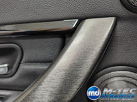 WRAPPING SERVICE - BMW F3X INTERIOR TRIM SET - BLACK BRUSHED ALUMINIUM / ALCANTARA - (F30 F31 F32 F33 F36)