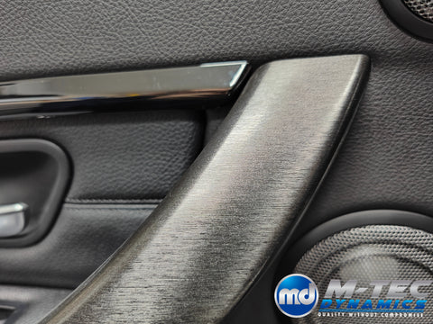 WRAPPING SERVICE - BMW F3X INTERIOR TRIM SET - BLACK BRUSHED ALUMINIUM / ALCANTARA - F30 F31 F32 F33 F36