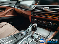 WRAPPING SERVICE - BMW F10 F11 INTERIOR TRIM SET - TEXTURED GLOSSY BLACK CARBON (MTD-TEX)