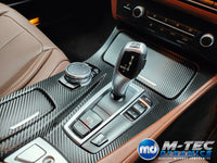 WRAPPING SERVICE - BMW F10 F11 INTERIOR TRIM SET - TEXTURED GLOSSY BLACK CARBON (MTD-TEX)