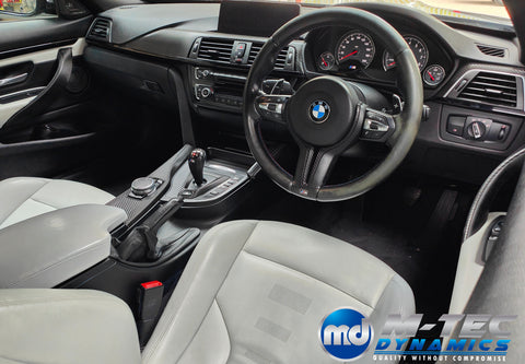 WRAPPING SERVICE - BMW M3 / M4 INTERIOR TRIM SET - BLACK TEXTURED CARBON (MTD-TEX) - F80 F82 F83