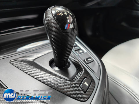 WRAPPING SERVICE - BMW M3 / M4 INTERIOR TRIM SET - BLACK TEXTURED CARBON (MTD-TEX) - F80 F82 F83