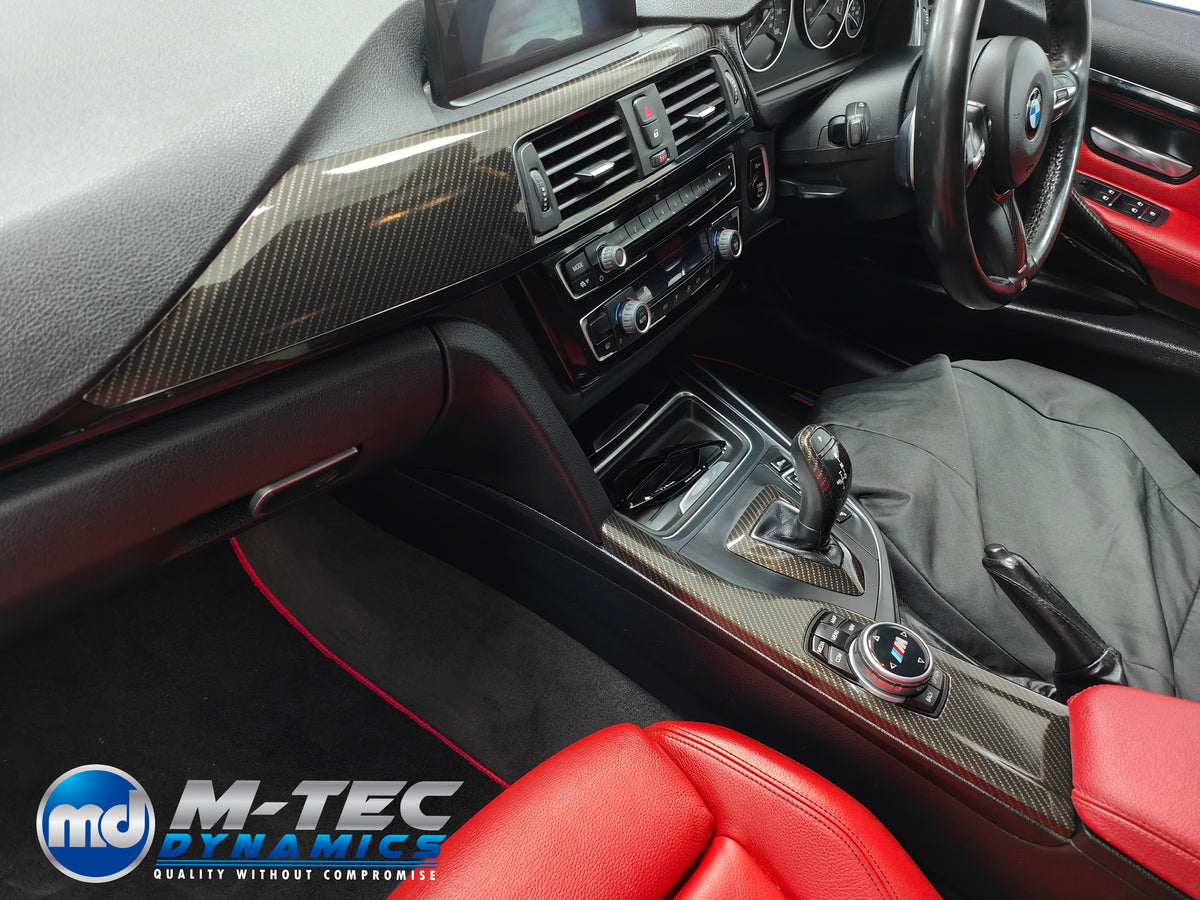 WRAPPING SERVICE - BMW F3X INTERIOR TRIM SET - HIGH GLOSS CARBON - (F30 F31 F32 F33 F36)