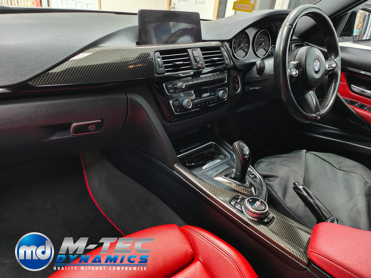 WRAPPING SERVICE - BMW F3X INTERIOR TRIM SET - HIGH GLOSS CARBON - (F30 F31 F32 F33 F36)