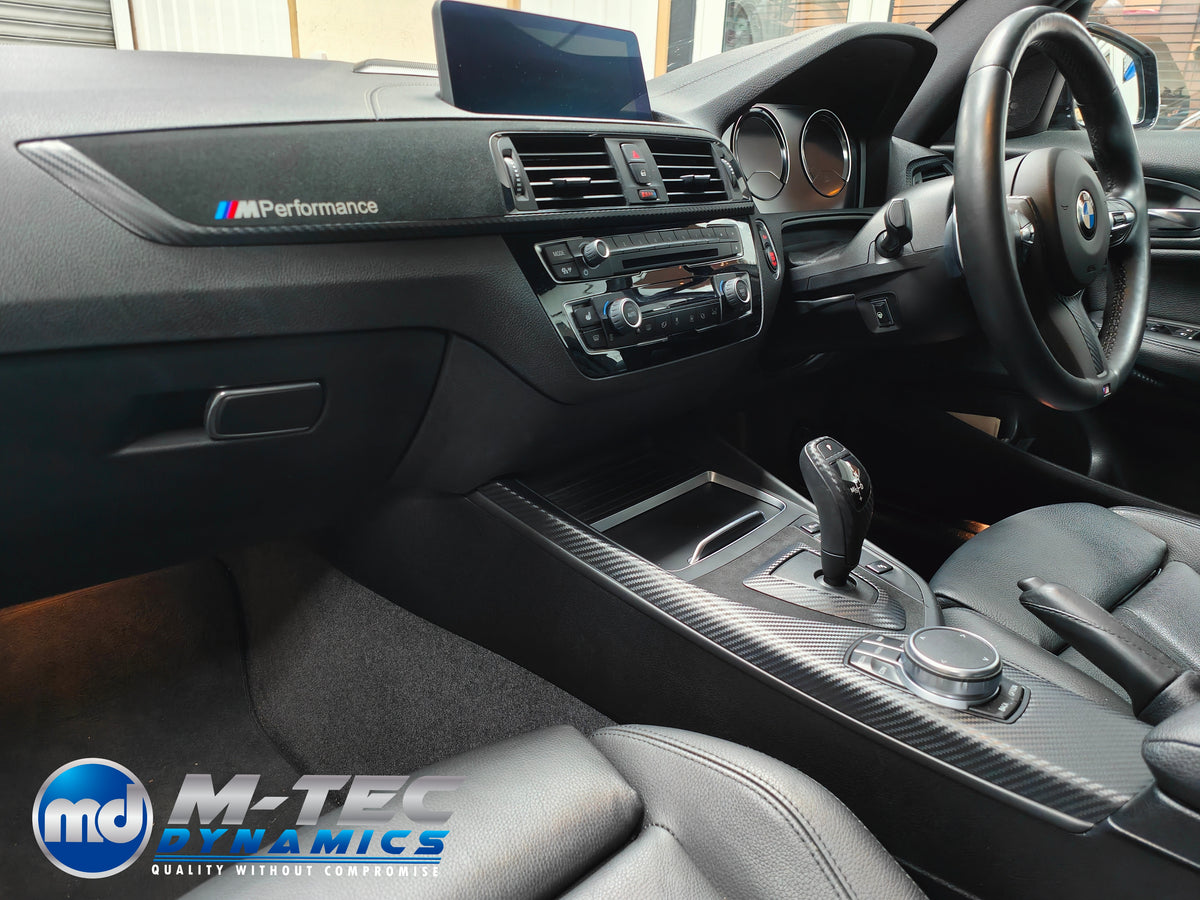 WRAPPING SERVICE - BMW F20 F21 F22 F23 LCI-2 PERFORMANCE STYLE INTERIOR TRIM SET - 3D CARBON