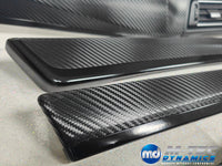 BMW F10 F11 M5 INTERIOR TRIM SET - TEXTURED GLOSSY BLACK CARBON / BLACK ACCENT (MTD-TEX)