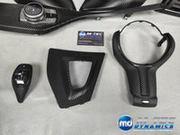 WRAPPING SERVICE - BMW F20 F21 F22 F23 LCI-2 INTERIOR TRIM SET - TEXTURED CARBON