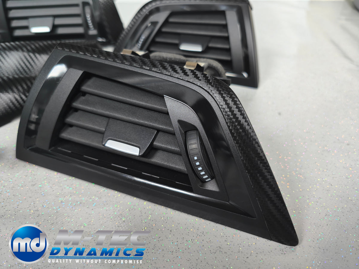 WRAPPING SERVICE - BMW F20 F21 F22 F23 LCI-2 INTERIOR TRIM SET - TEXTURED CARBON