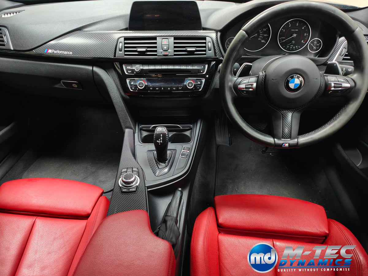 WRAPPING SERVICE - BMW F3X INTERIOR TRIM SET - 4D CARBON - (F30 F31 F32 F33 F36)