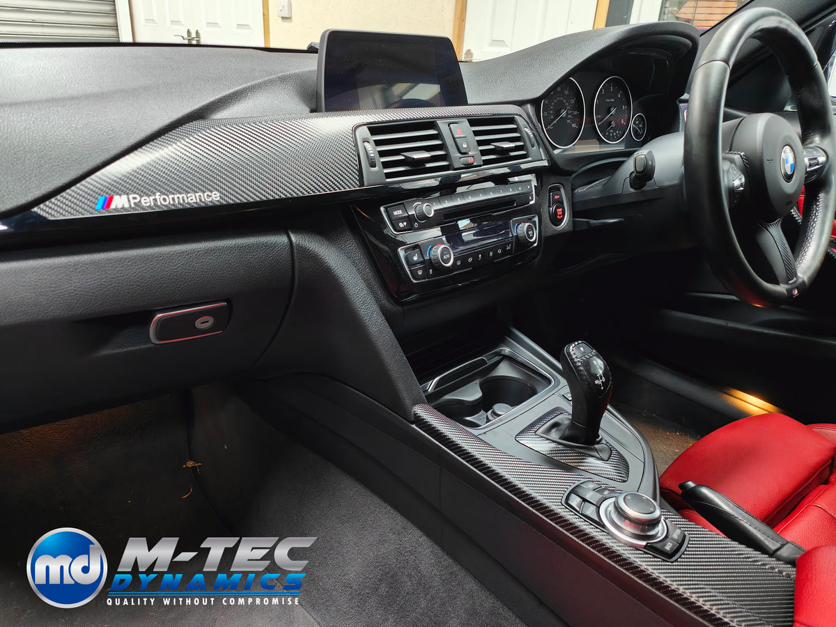WRAPPING SERVICE - BMW F3X INTERIOR TRIM SET - 4D CARBON - (F30 F31 F32 F33 F36)